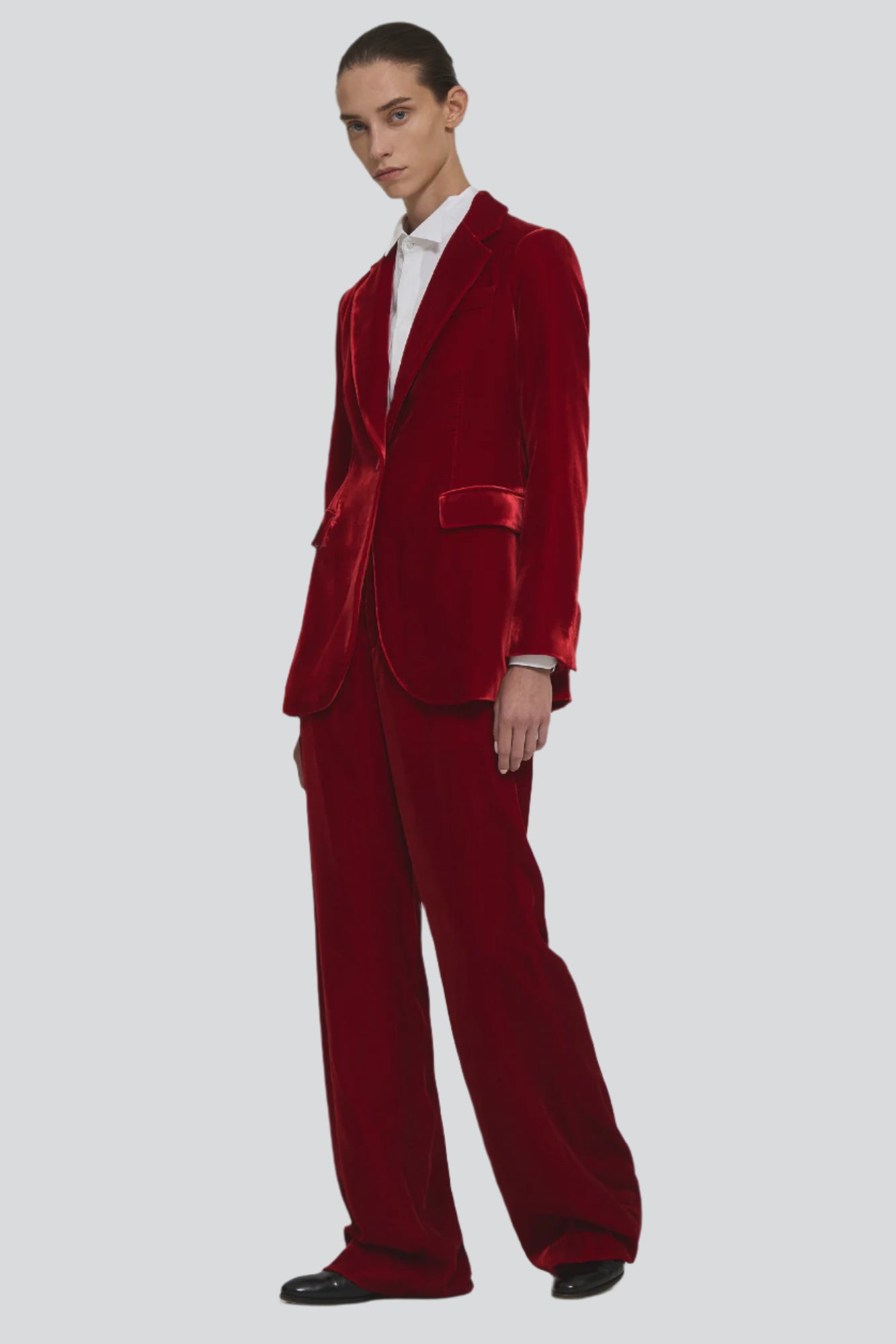 Andrea velvet regular trousers