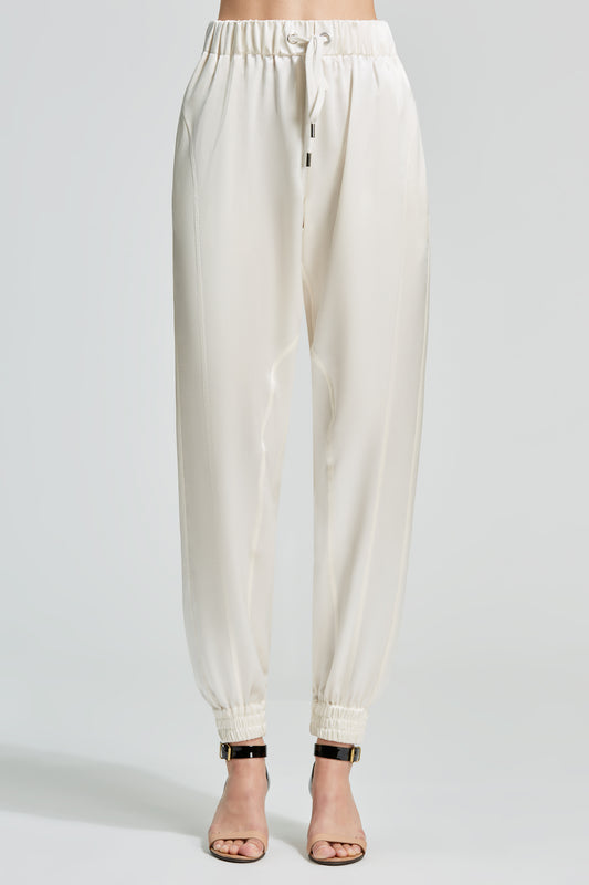 Valentina double satin joggers