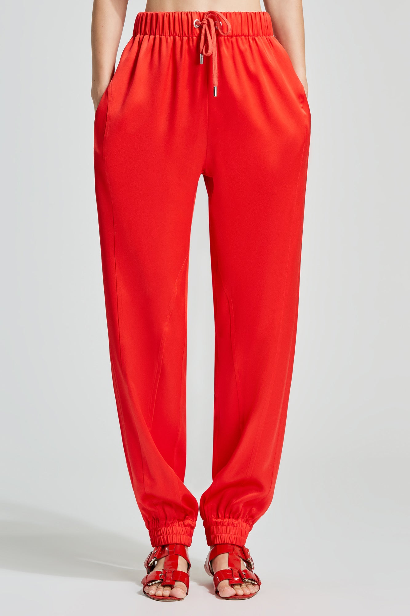 Valentina double satin joggers
