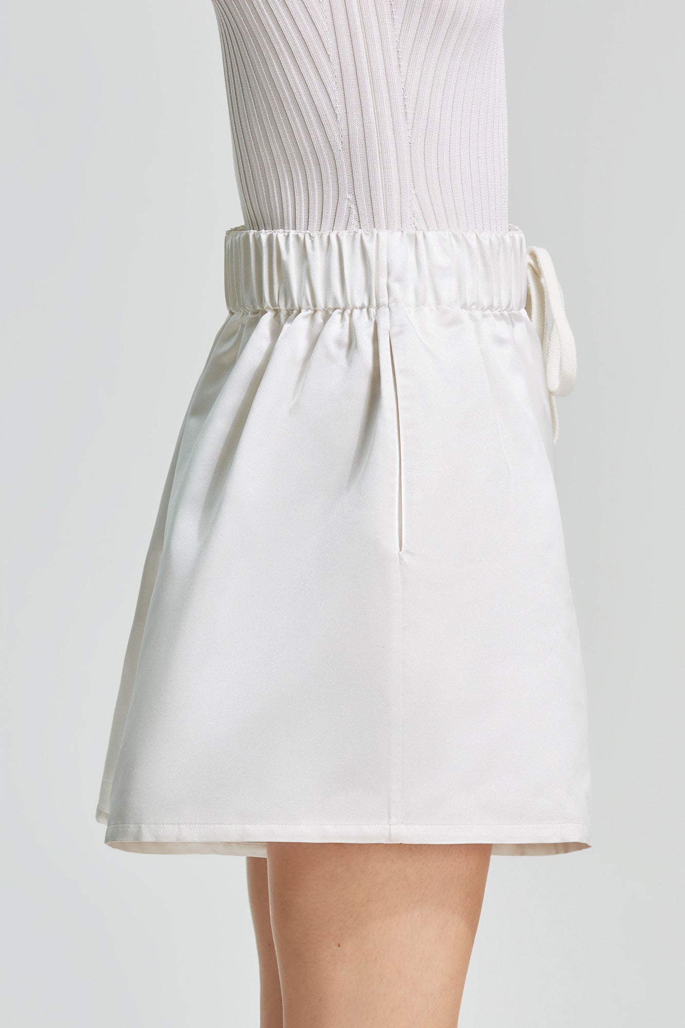 Valentina silk duchesse shorts
