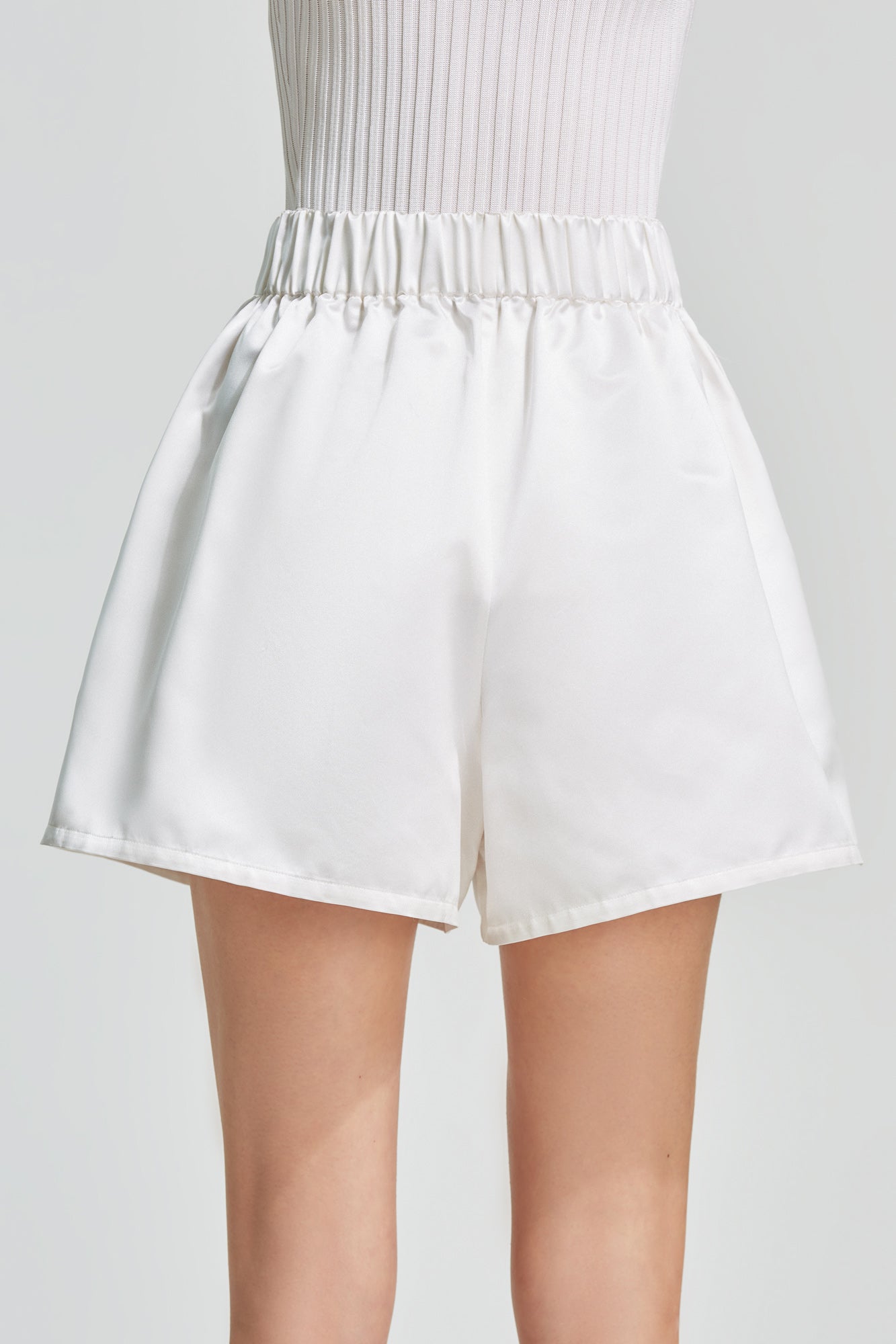 Valentina silk duchesse shorts