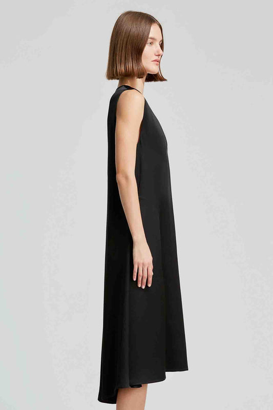 Serena double satin midi dress