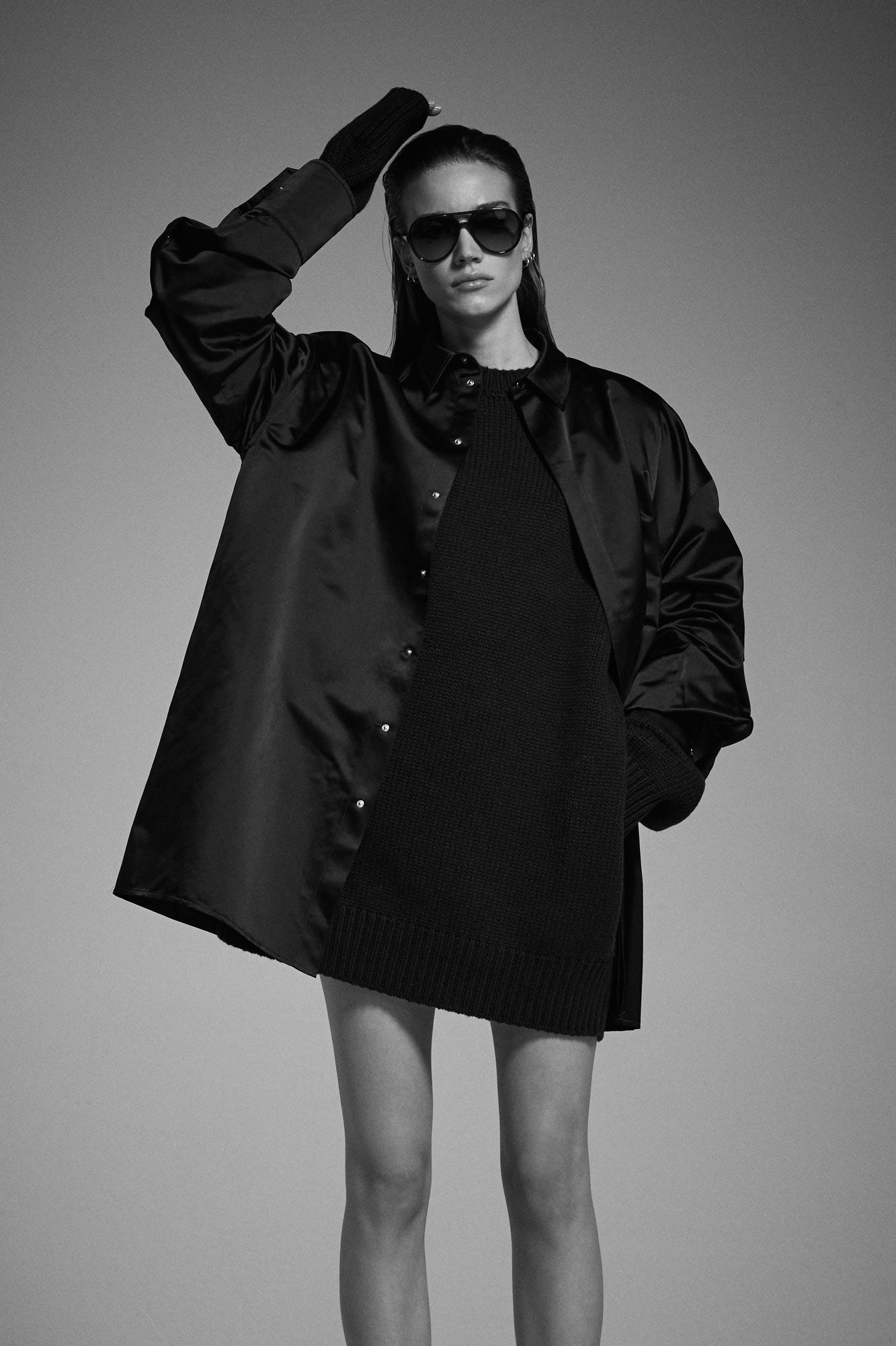 Giorgia round neck cashmere sweater dress