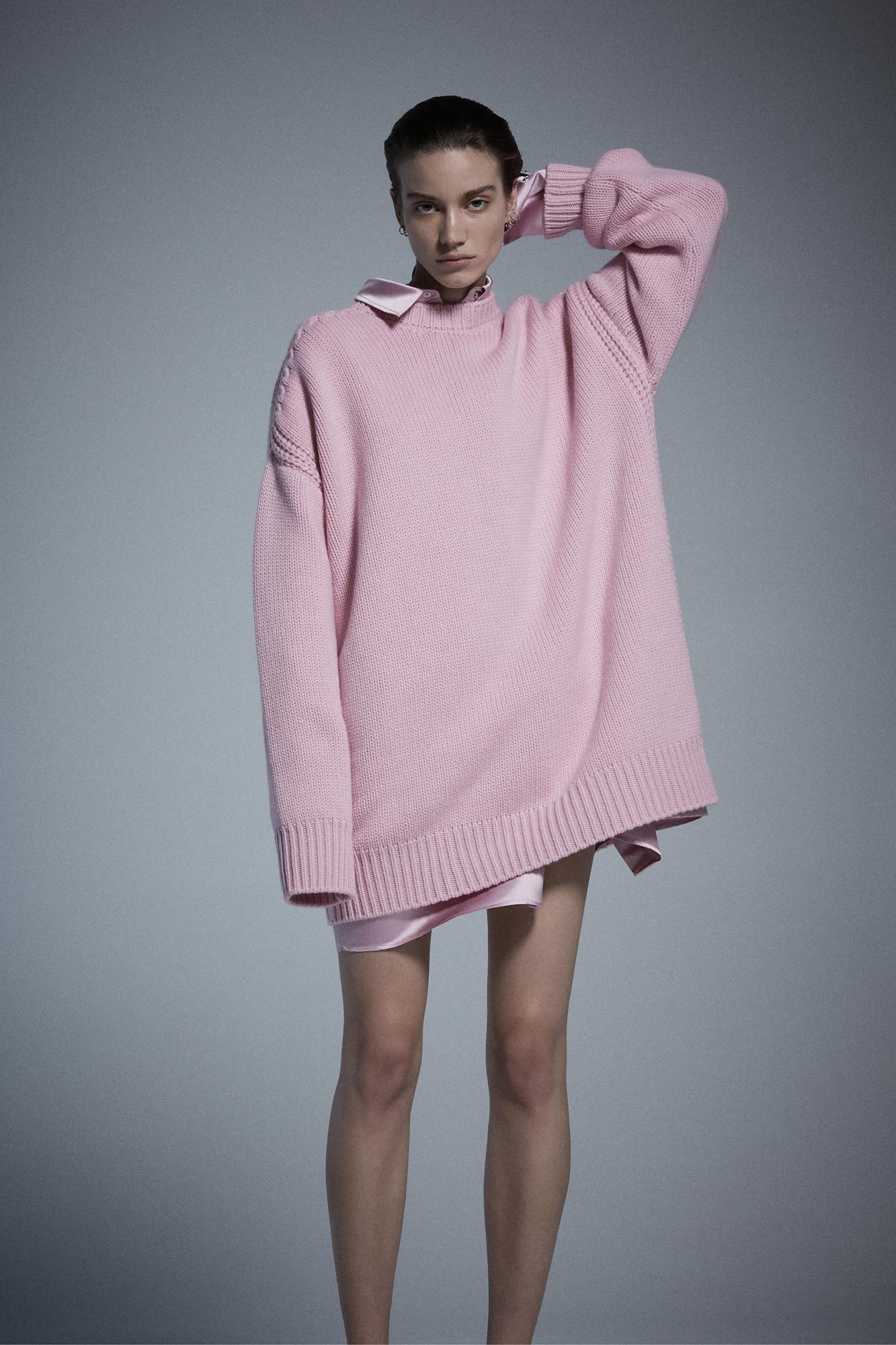 Giorgia round neck cashmere sweater dress