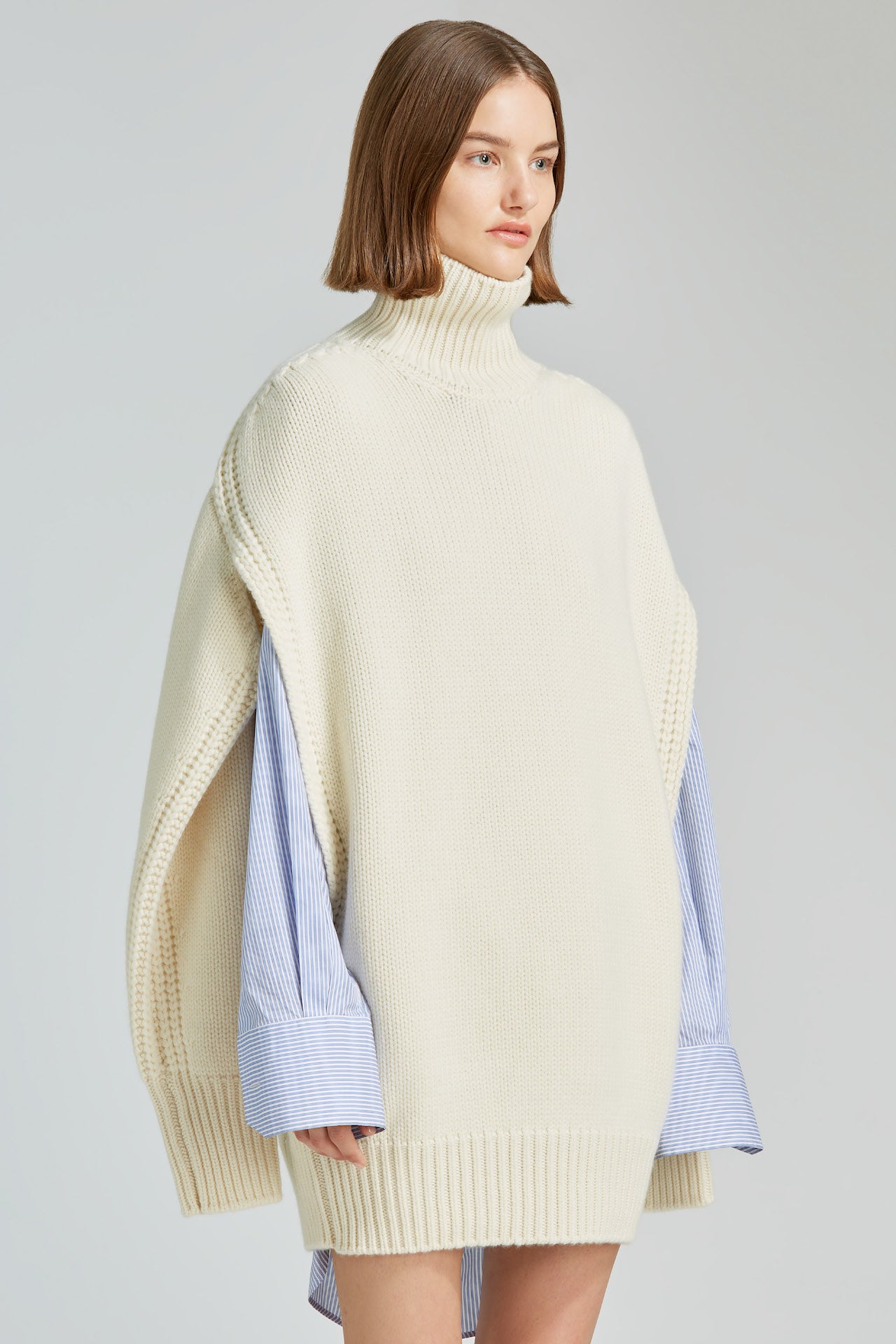 Giovanna high neck cashmere sweater dress