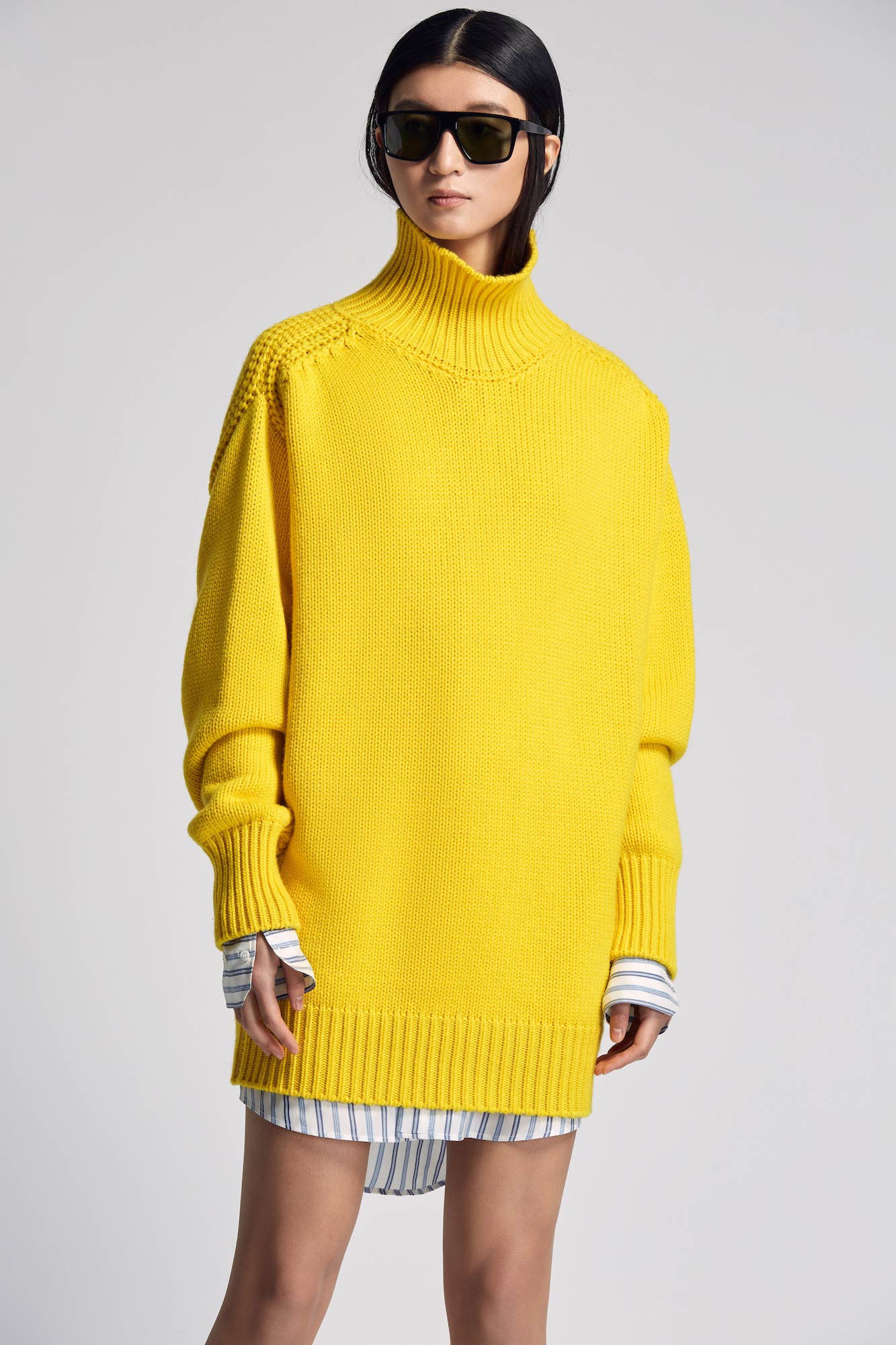 Giovanna high neck cashmere sweater dress