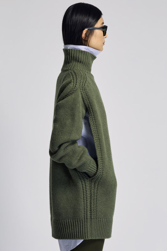 Giovanna high neck cashmere knit sweater dress