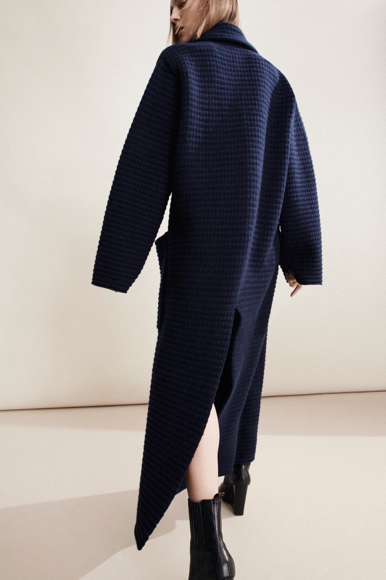 CAROLINE cashmere blend long coat