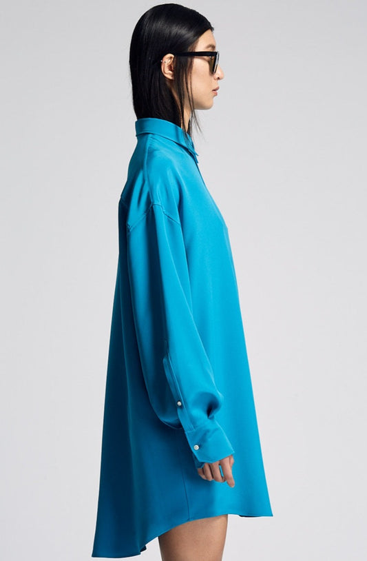 ROBERTA heavy silk oversized shirt