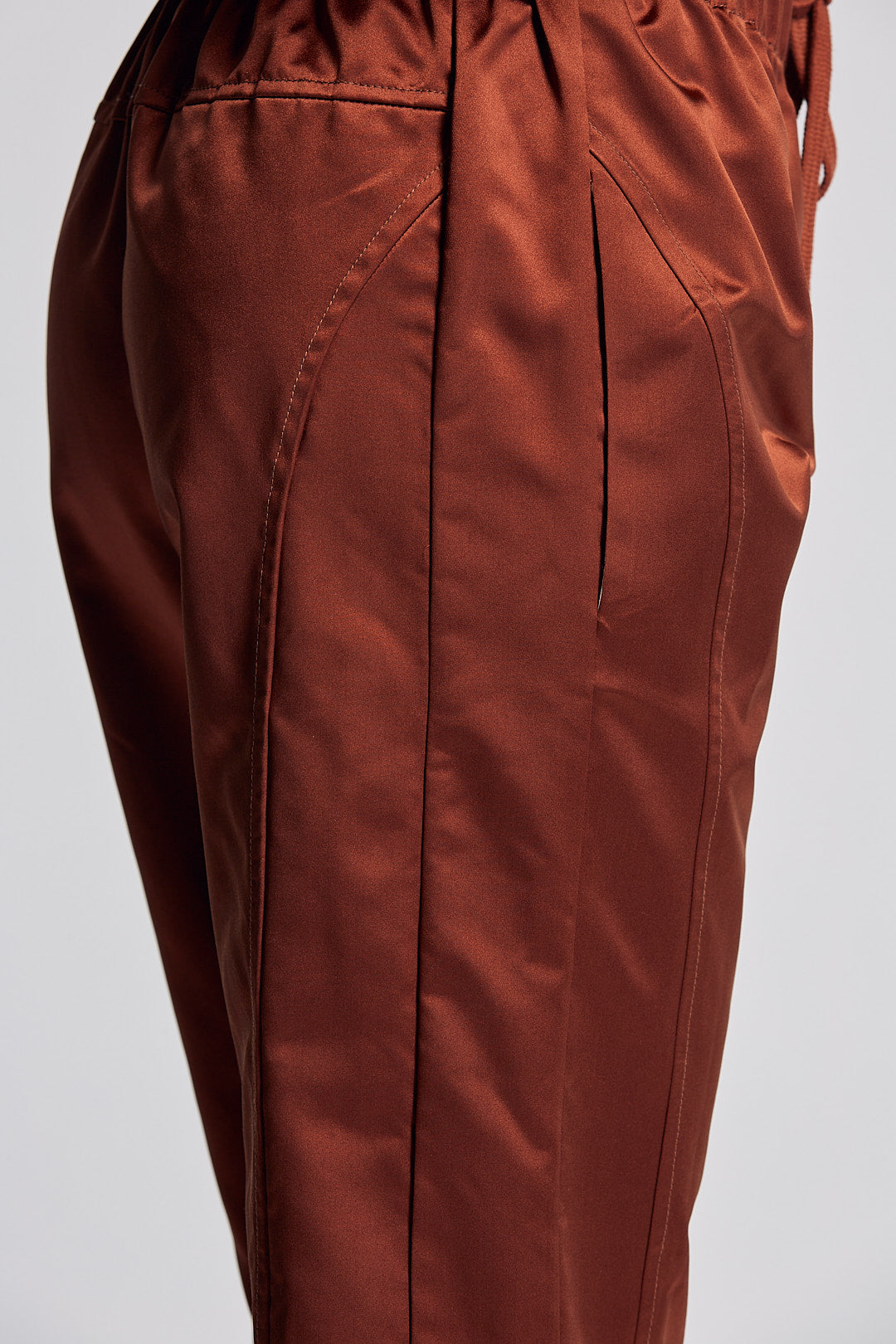 VALENTINA silk duchesse joggers