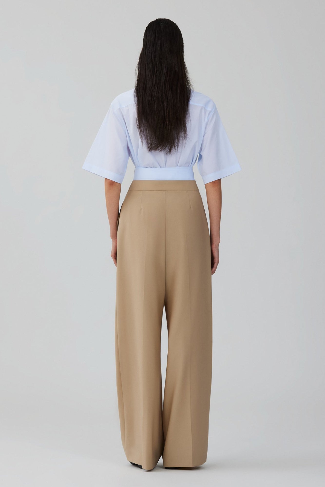 Lauren wool double pleat trousers