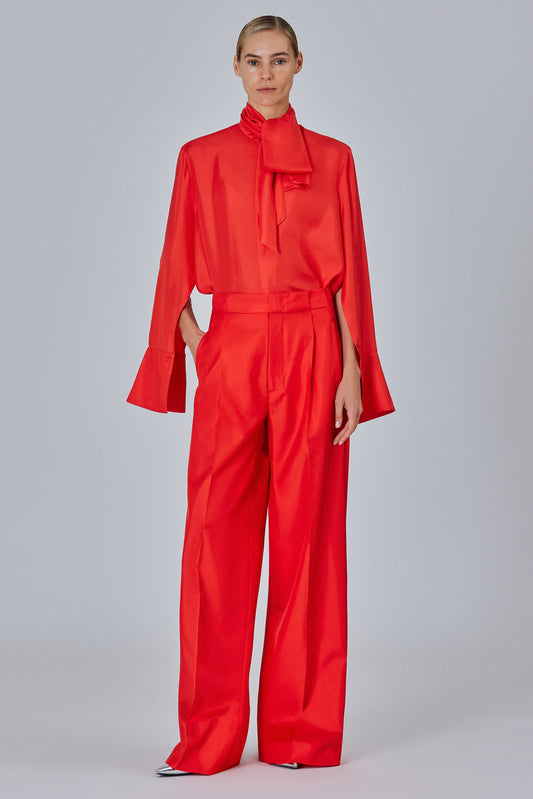 Bogart Silk Twill Trousers