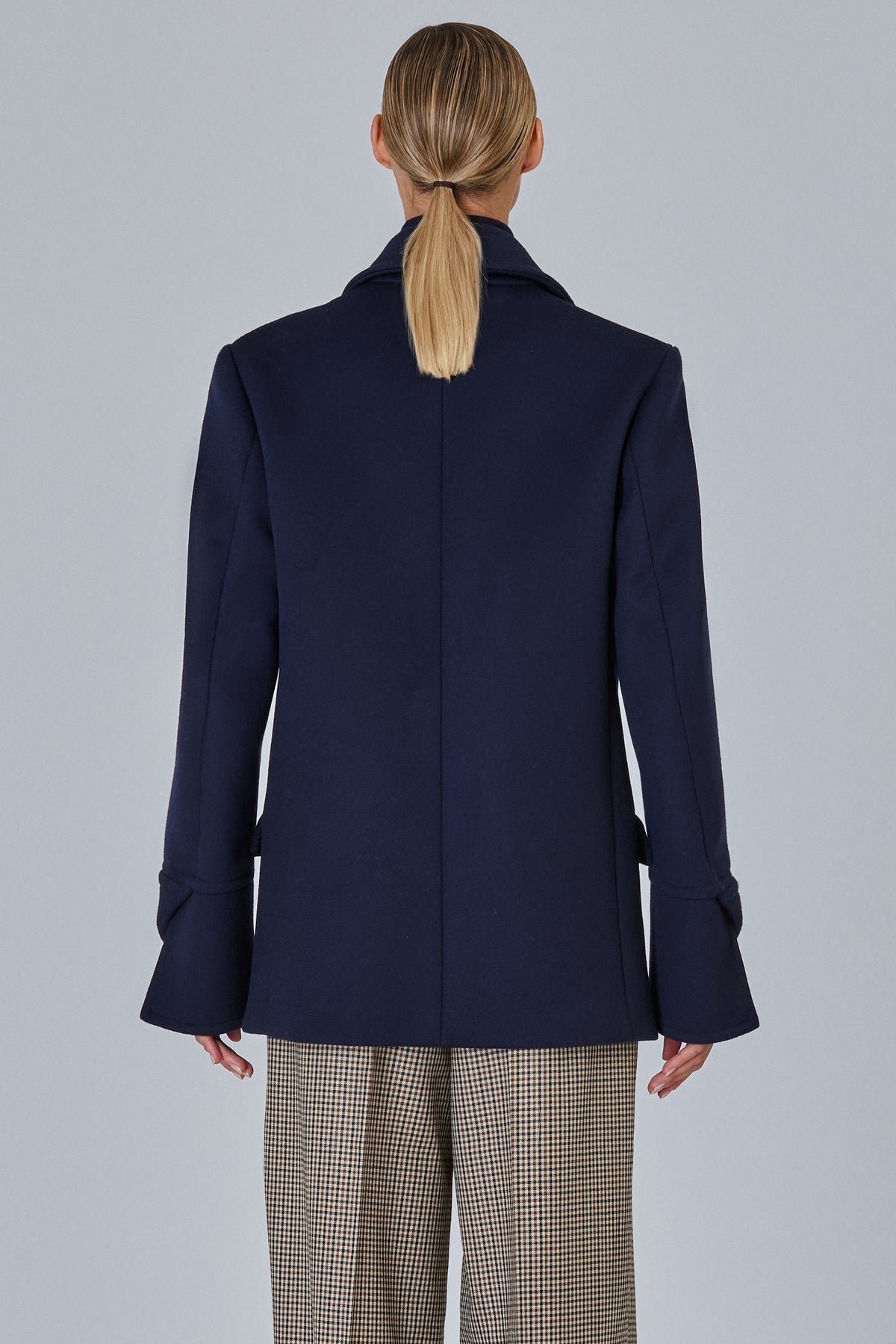 Short Wool Cashmere Peacoat
