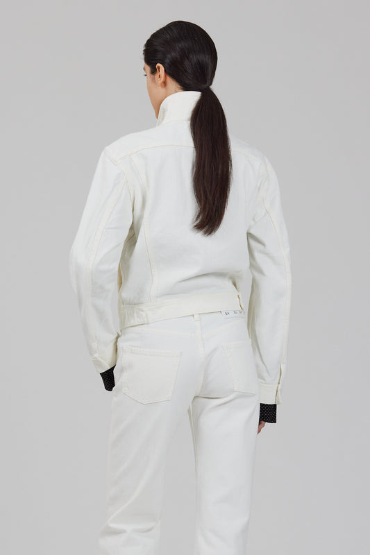 Pantaloni Bogart in lana con una pince