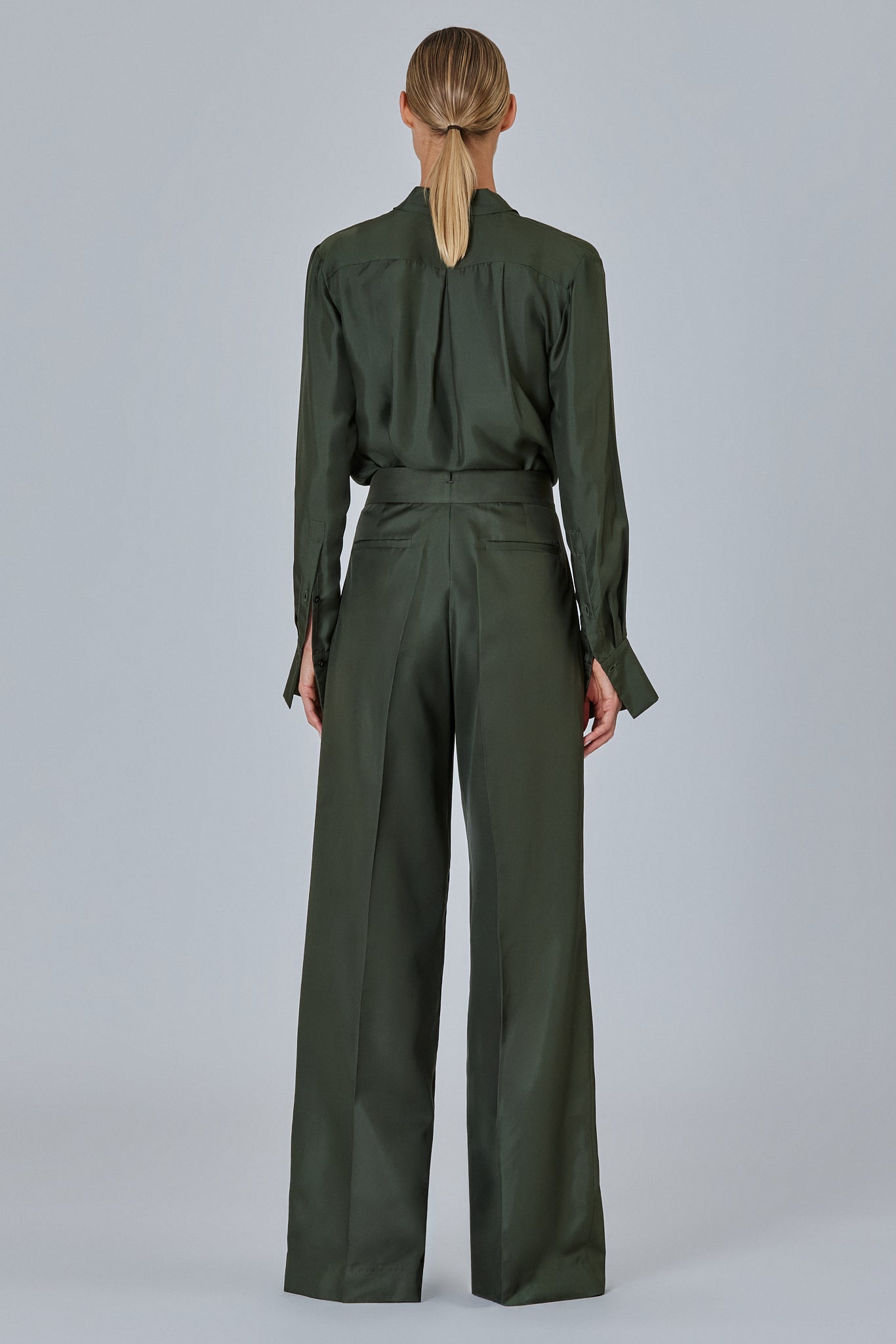 Bogart Silk Twill Trousers