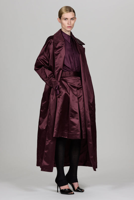 Valentina Silk Duchesse Trench