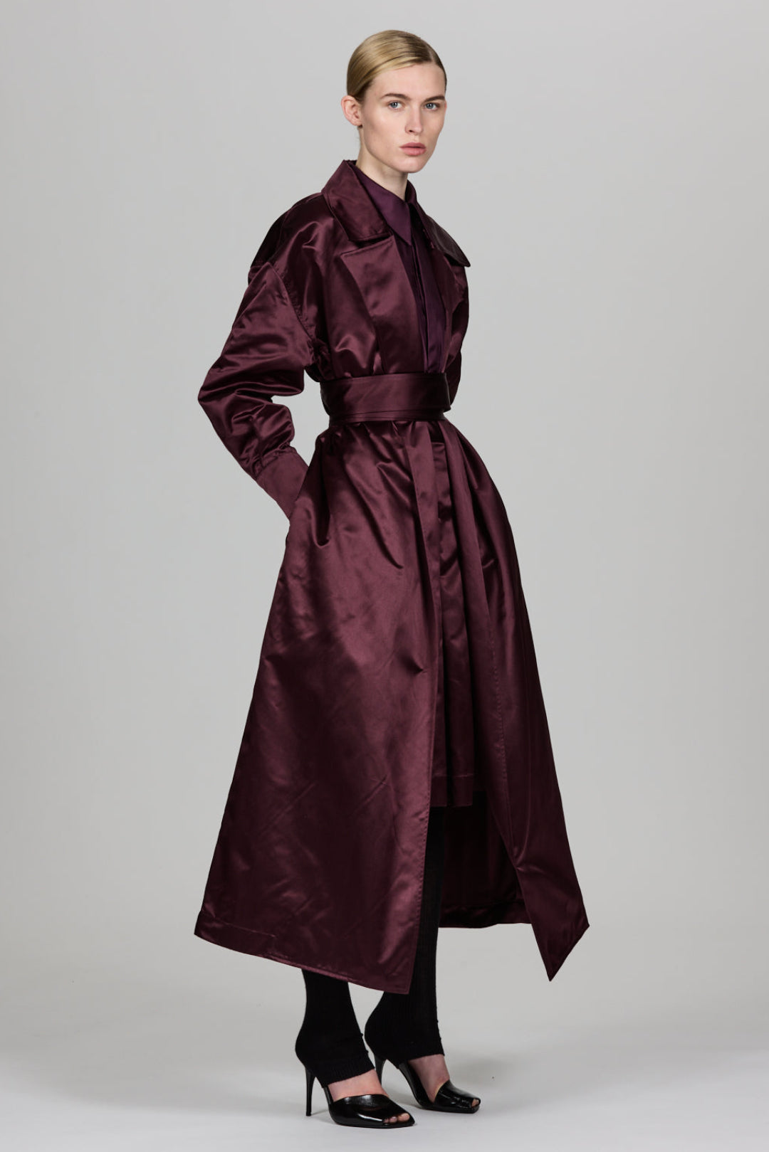 Valentina Silk Duchesse Trench