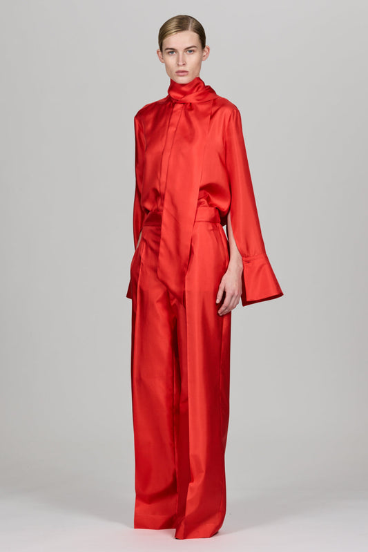 Bogart Silk Twill Trousers
