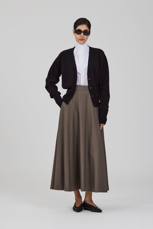 Cardigan senza maniche in cashmere con zip Matilda