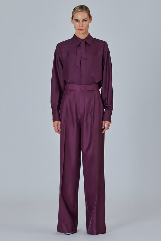 Bogart Silk Twill Trousers