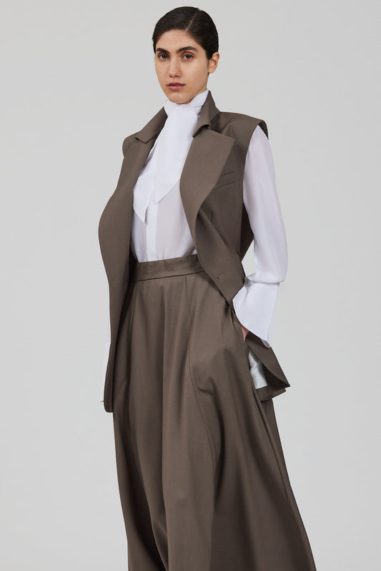 Gilet senza maniche in lana Lauren