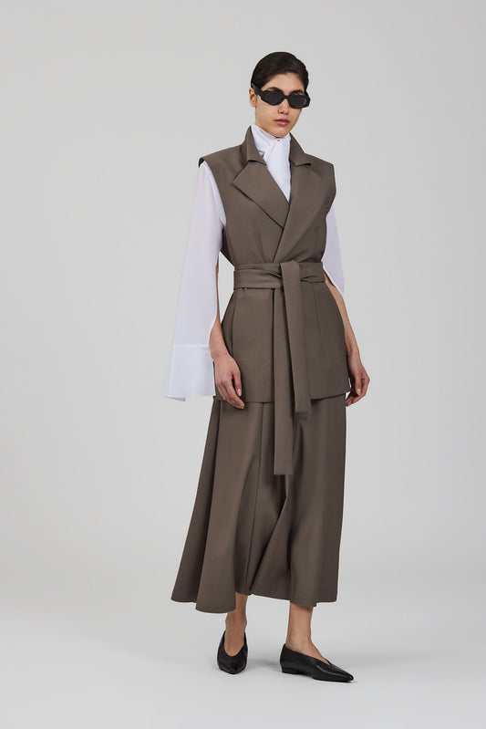 Gilet senza maniche in lana Lauren