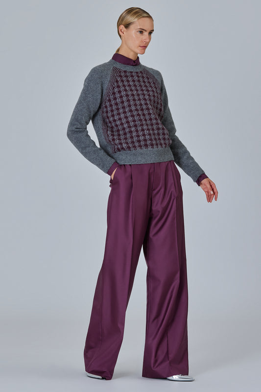 Round Neck Sweater Jacquard