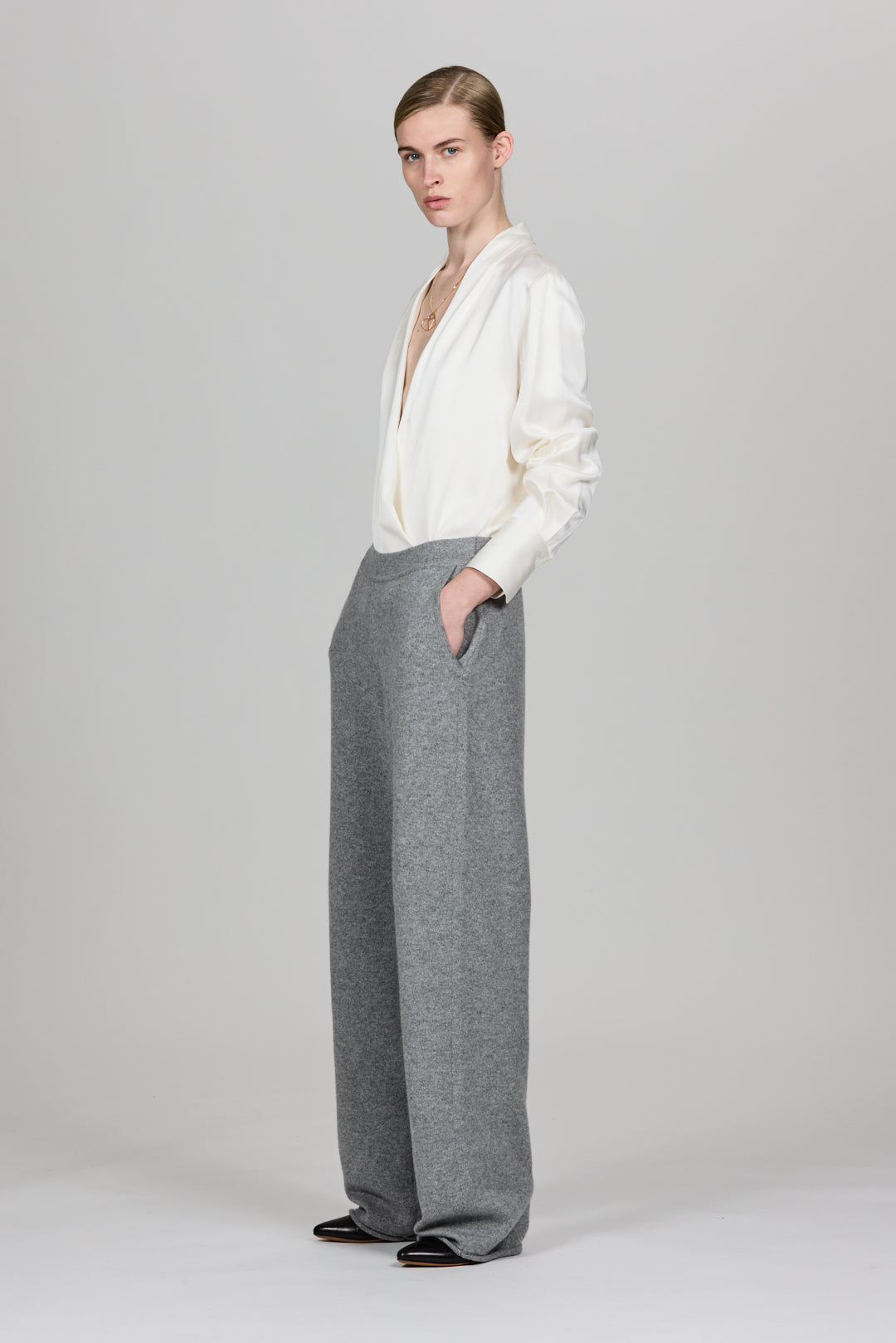 Criss Cross Double Satin Shirt