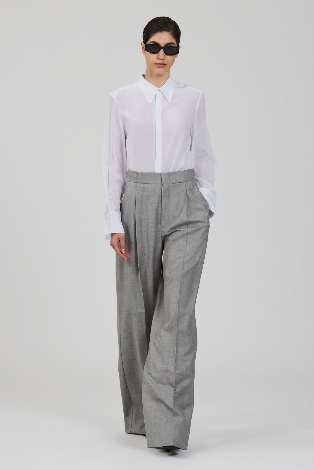 Petit shirt in crepe de chine