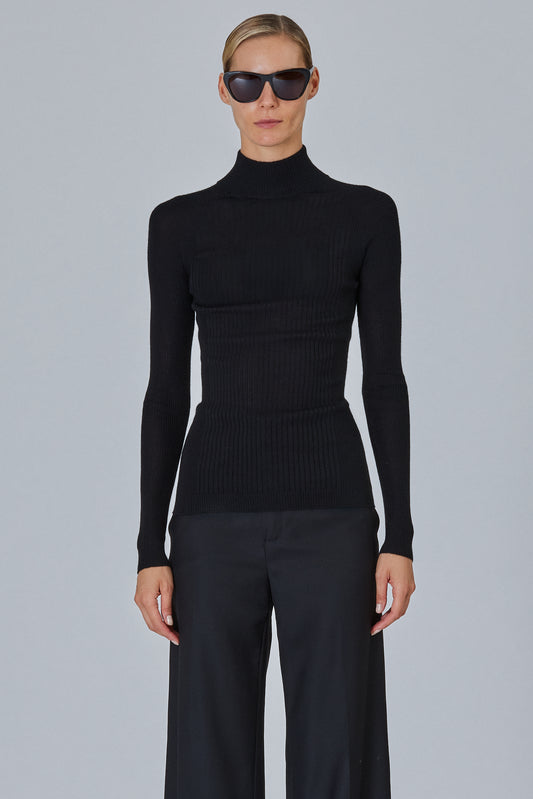Ribbed Lupetto Sweater