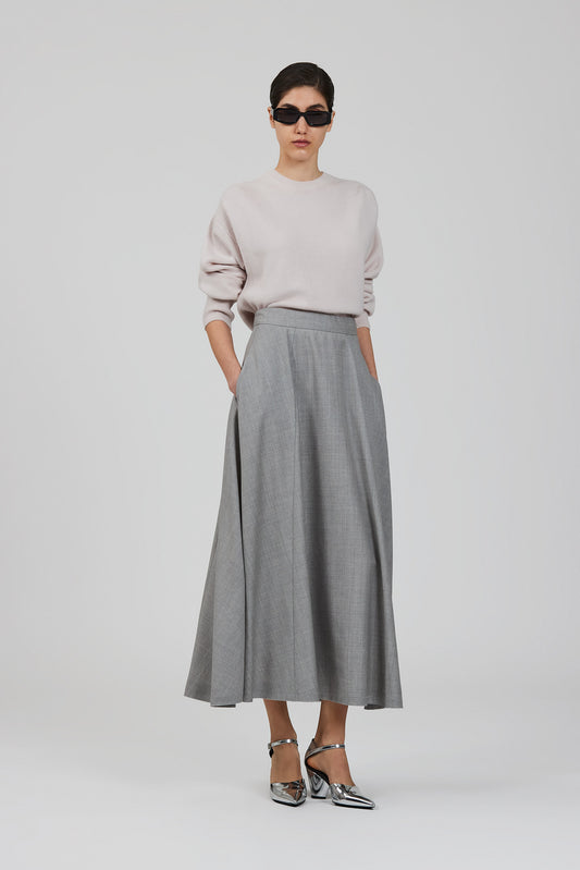 Maglione leggero in cashmere Lea con scollo rotondo