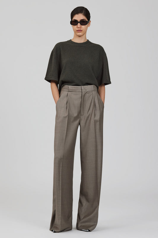 T-shirt corta in cashmere