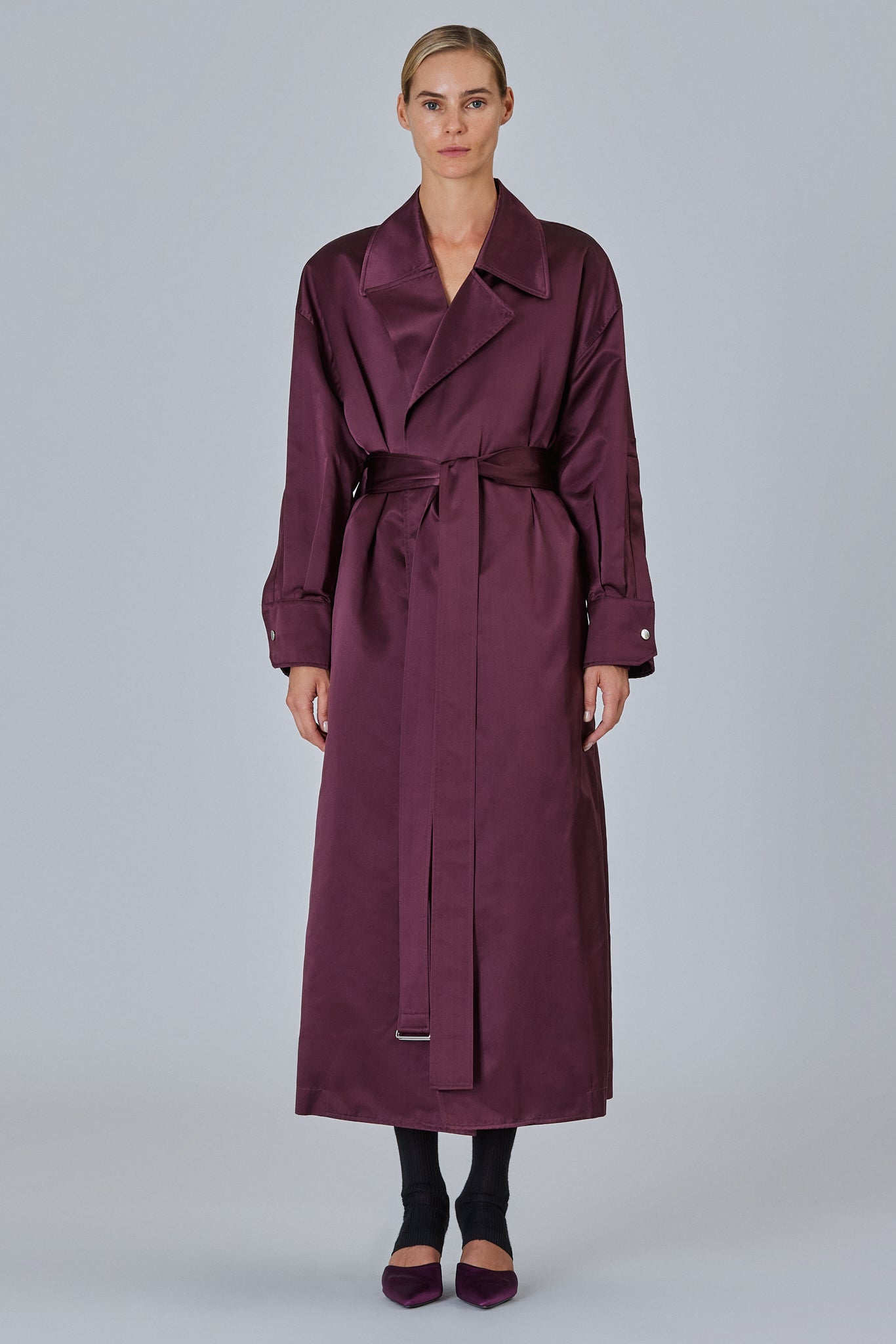Valentina Silk Duchesse Trench