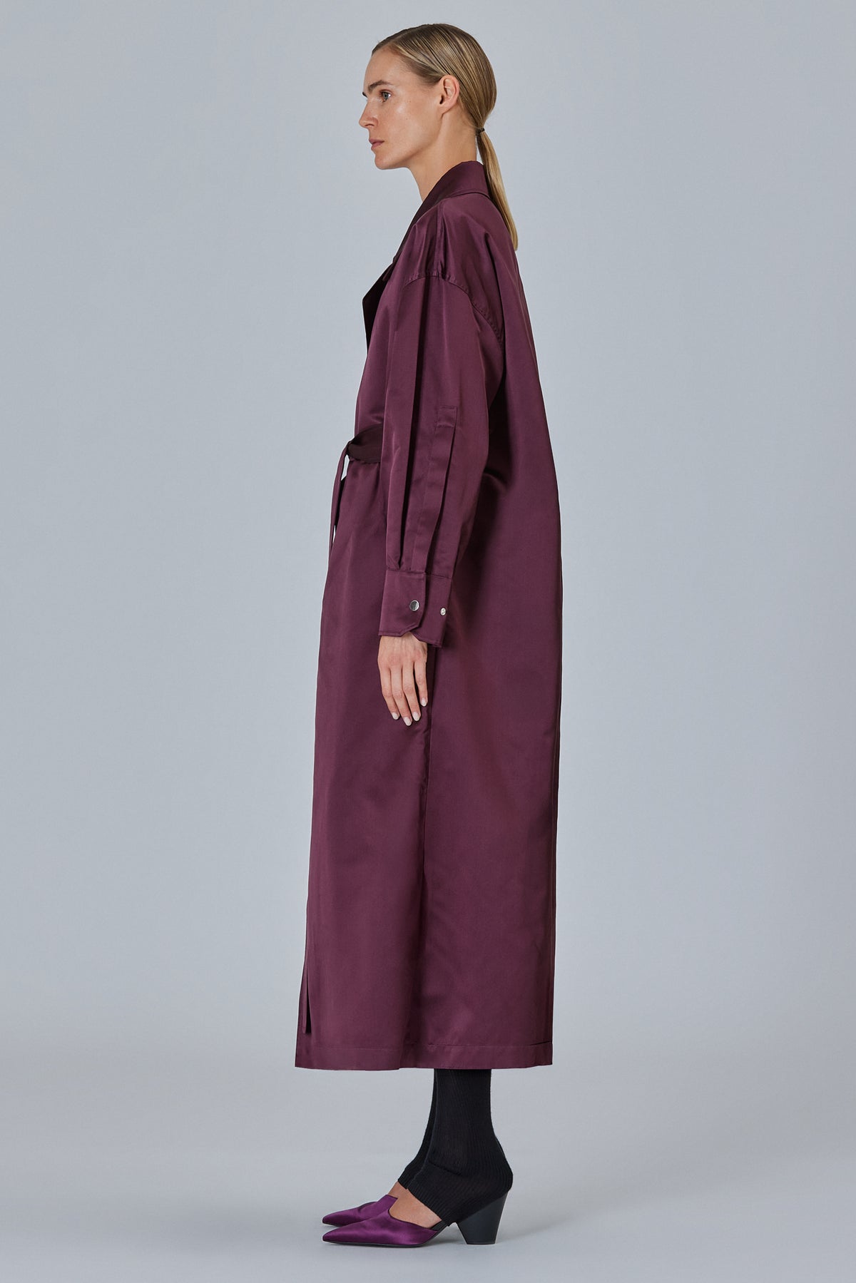 Valentina Silk Duchesse Trench