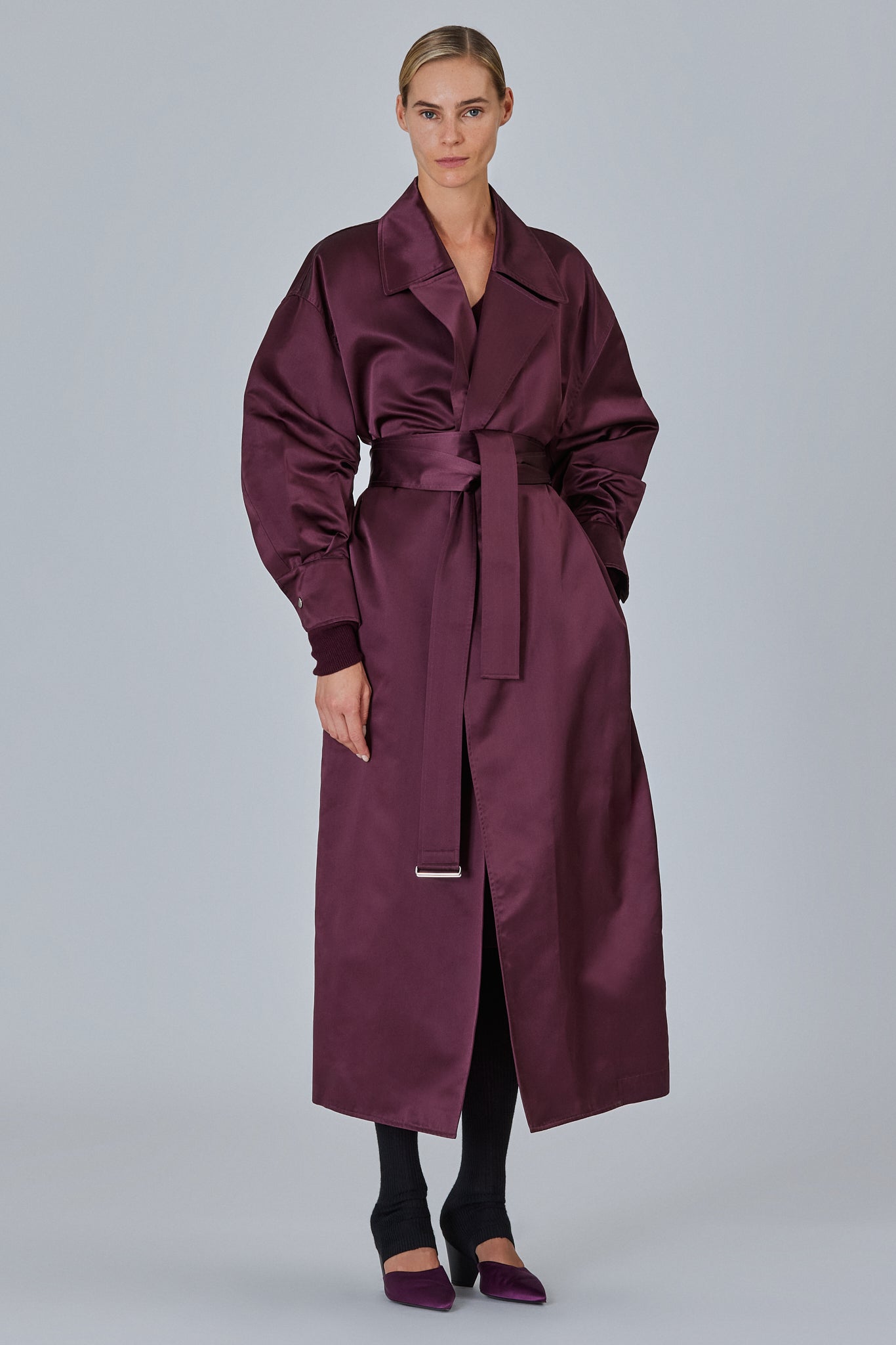 Valentina Silk Duchesse Trench