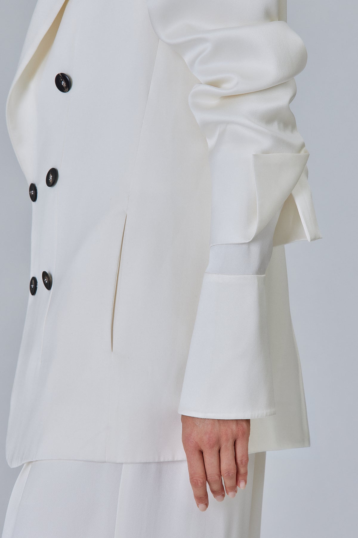 Lauren Double Satin  Double Breast Jacket