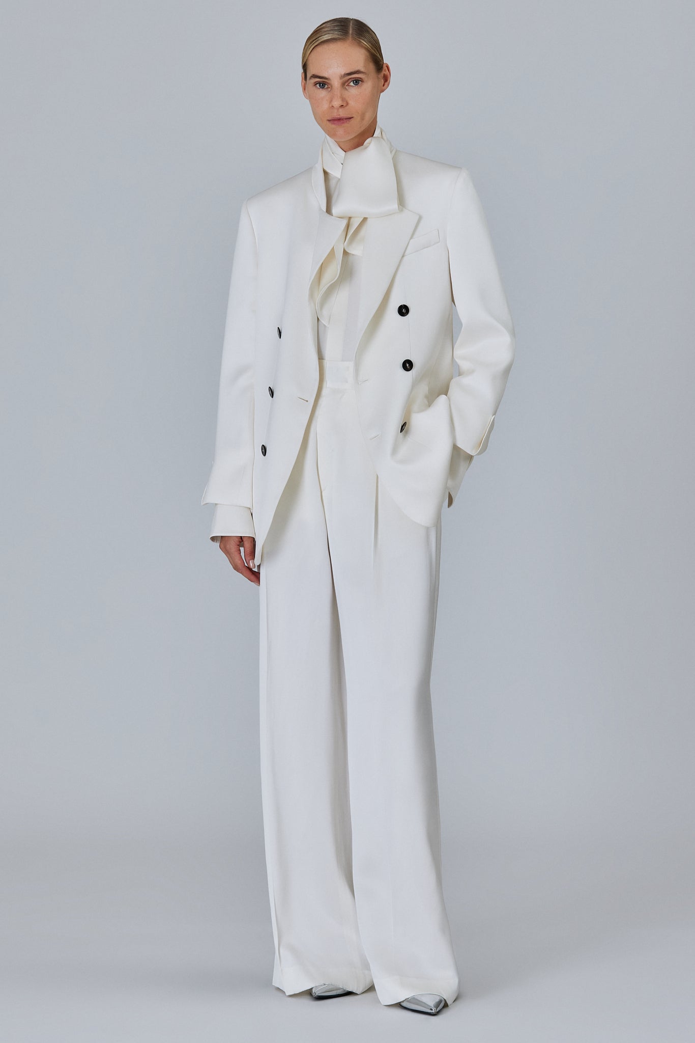 Lauren Double Satin  Double Breast Jacket