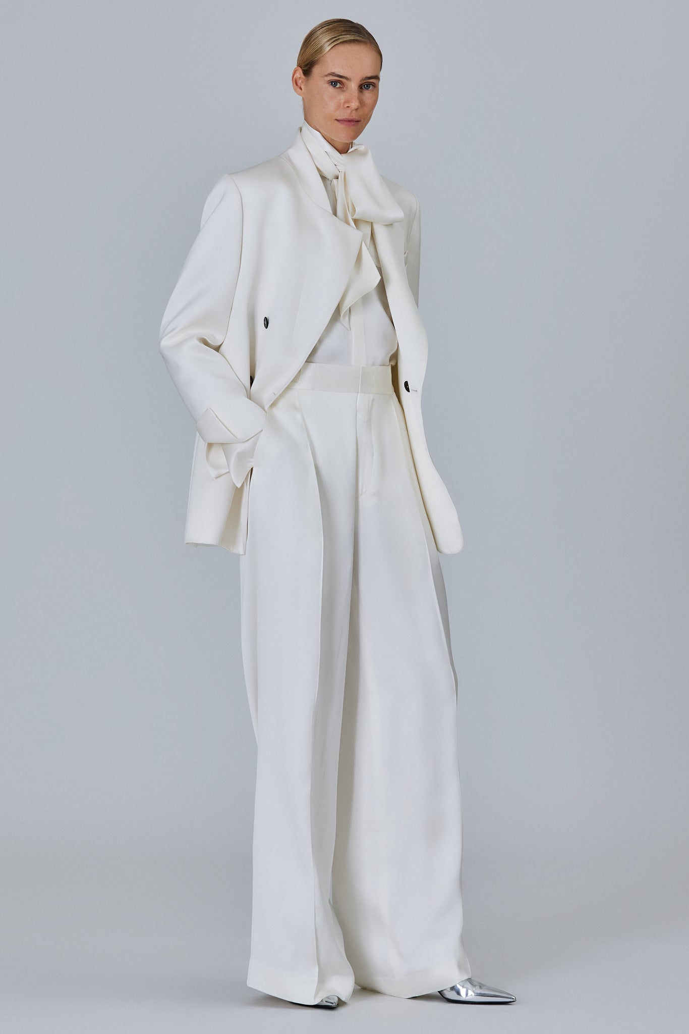 Lauren Double Satin  Double Breast Jacket