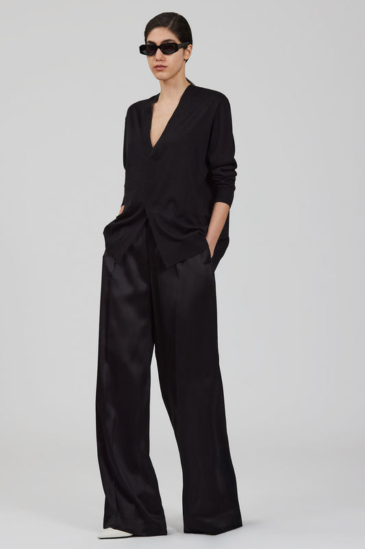 Cardigan senza maniche in cashmere con zip Matilda