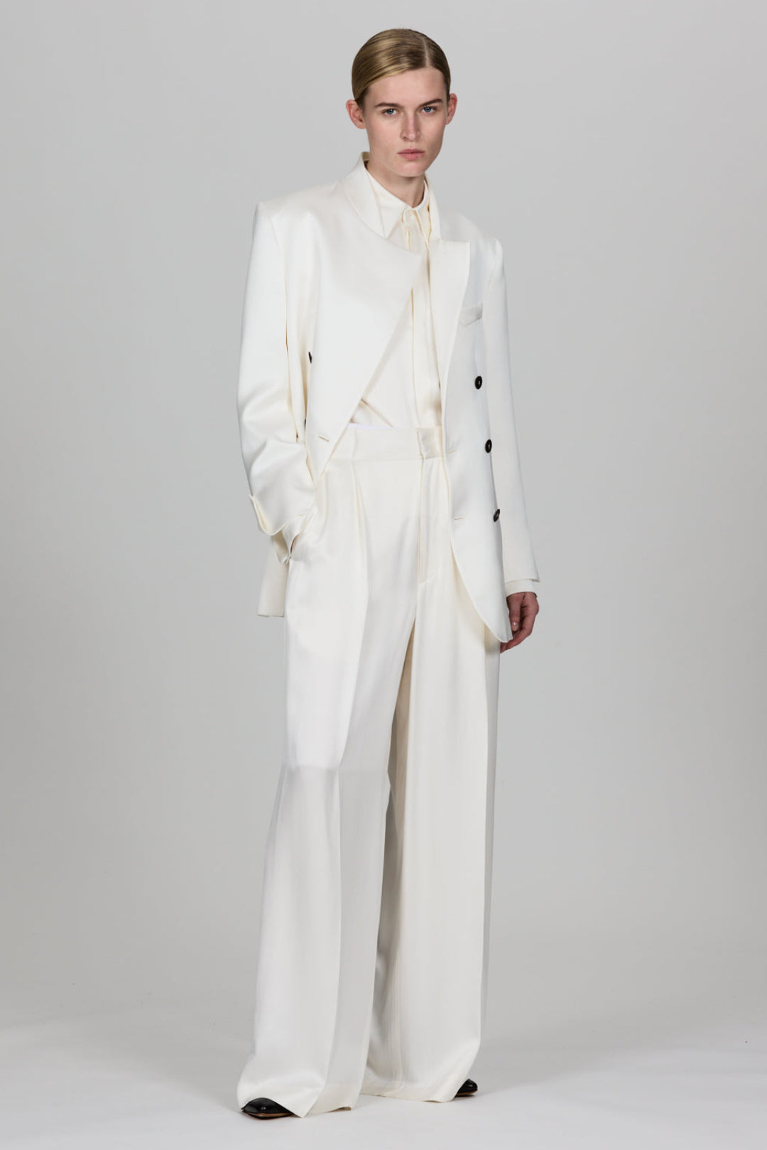 Lauren Double Satin  Double Breast Jacket