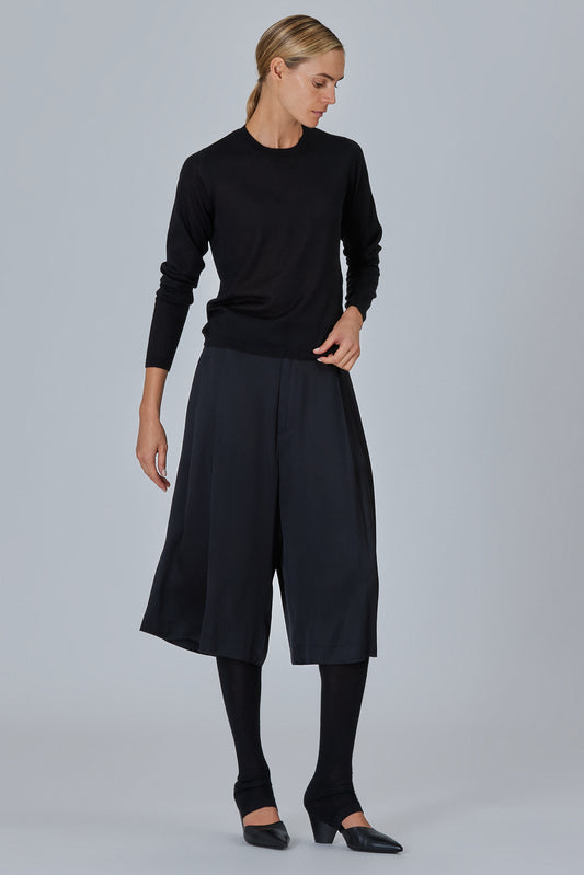 Round Neck Long Sleeve Plain Stitch