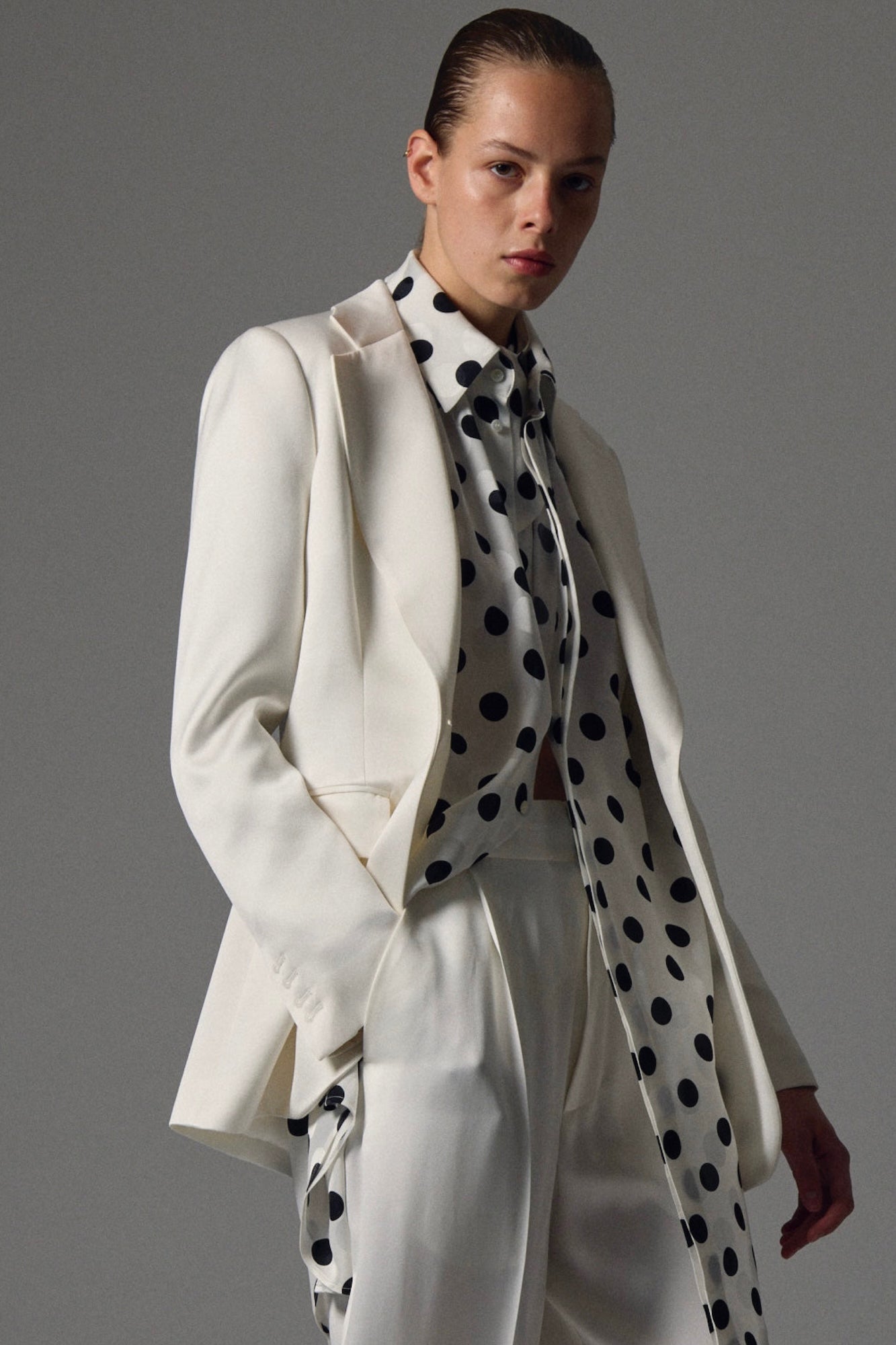 Andrea double satin jacket