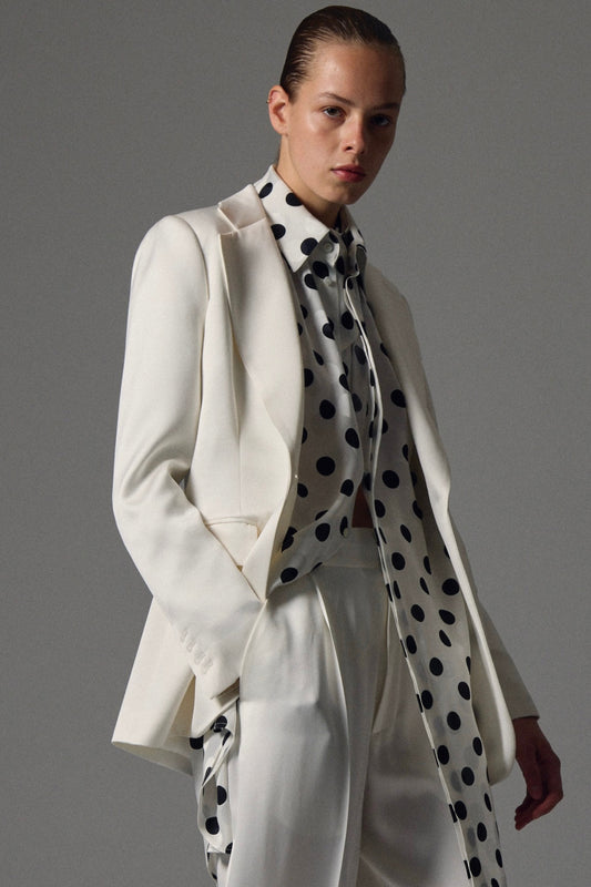 Andrea double satin jacket