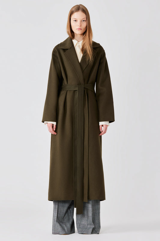 Cappotto Caroline in misto cashmere con cintura