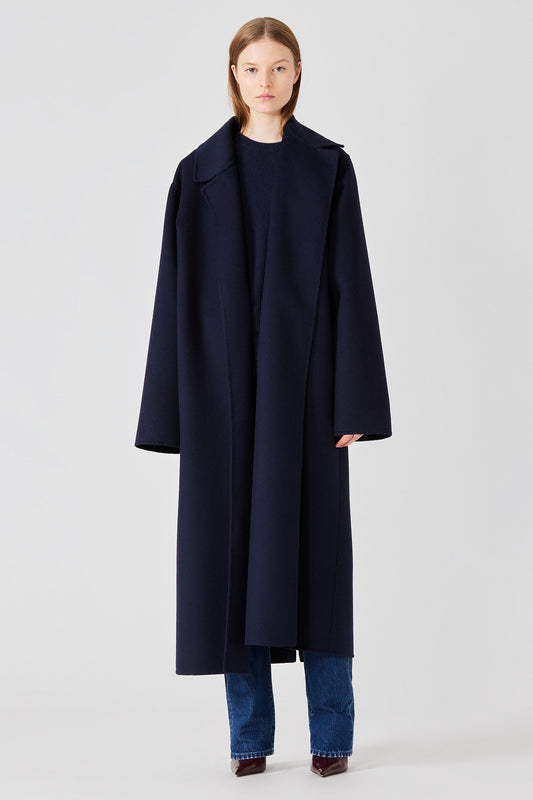 Caroline long coat in double cashmere