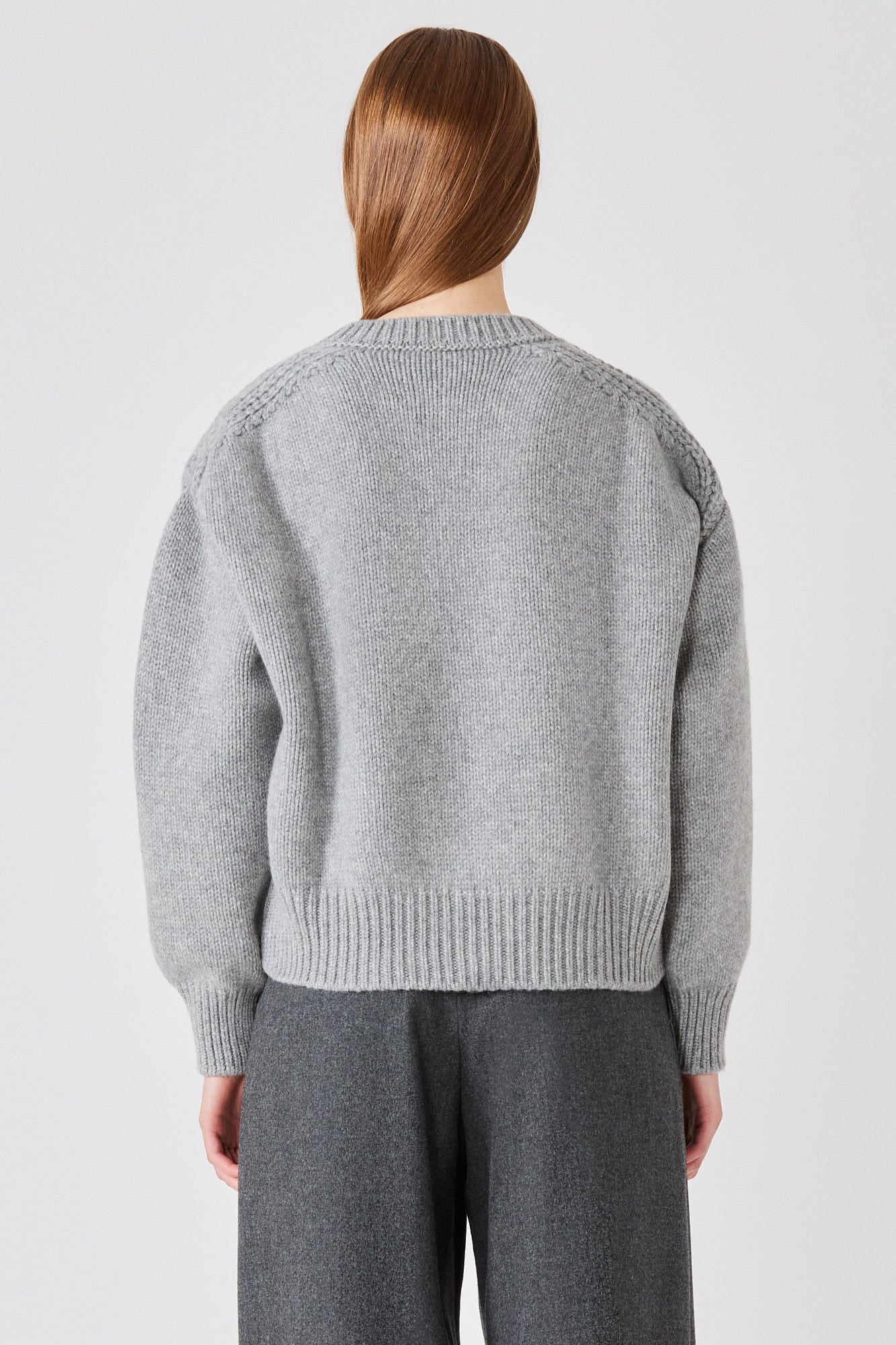 Giada round neck chunky cashmere sweater