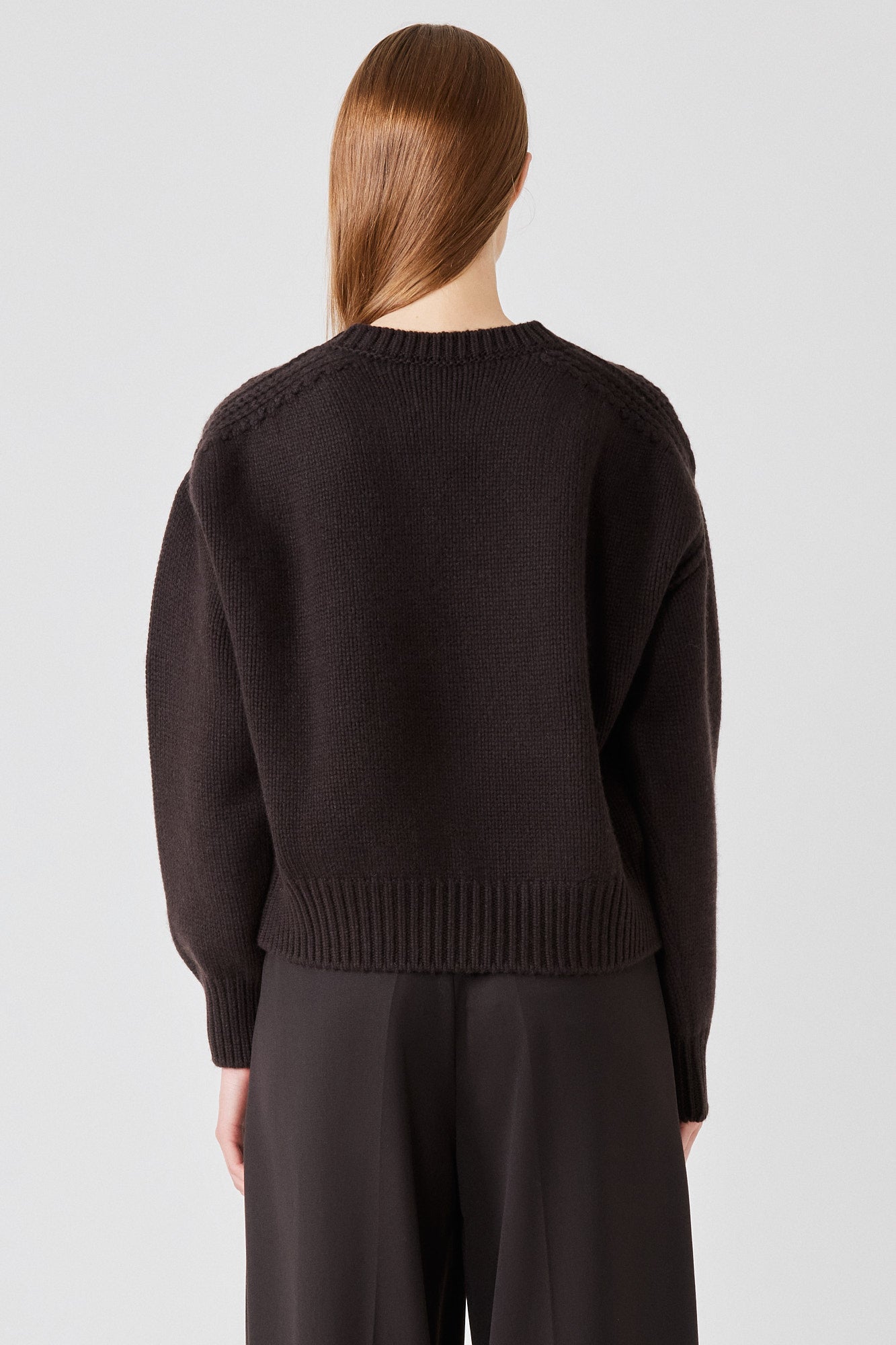 Giada round neck chunky cashmere sweater