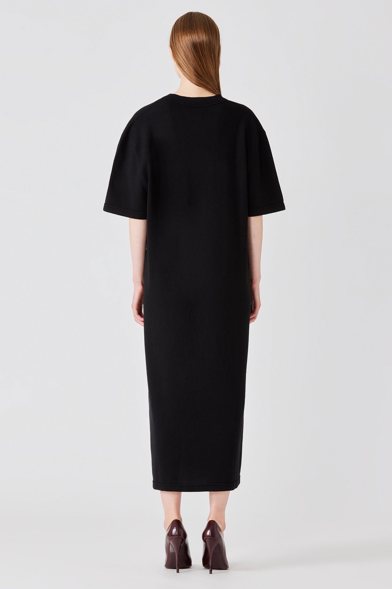 Long cashmere t-shirt dress