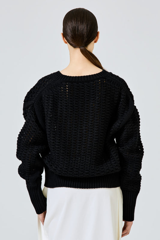 V neck regular cashmere sweater