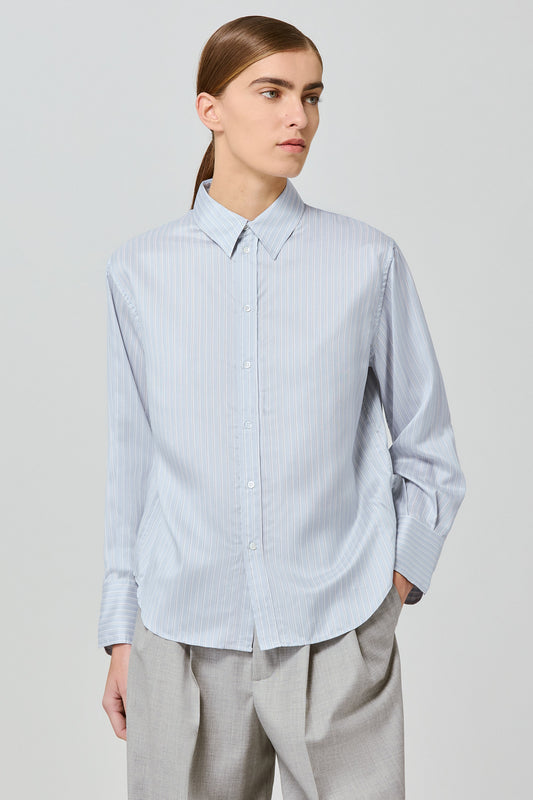 Camicia regolare in twill di seta Marcella